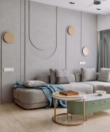 Modern Fluted Panel Living Room